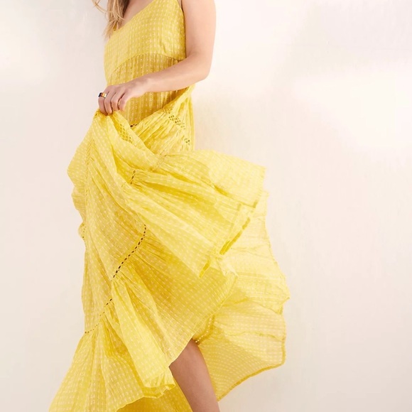 Free People Midnight Dance Print Maxi Slip NWT - Picture 2 of 7